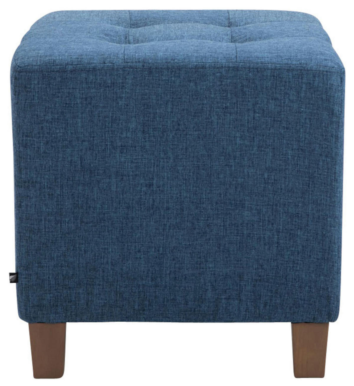 SITZWÜRFEL 2er Set Stoff blau - Blau, Holz/Textil (45/46/45cm) - CLP