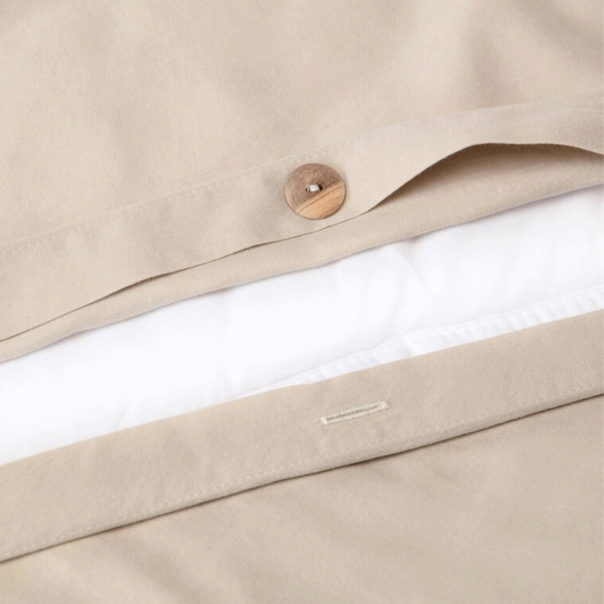 Thumbnail - Sowl Bettbezug., Beige, Textil, 160x220 cm, Oeko-Tex® Standard 100, Schlaftextilien, Bettwäsche, Bettwäsche