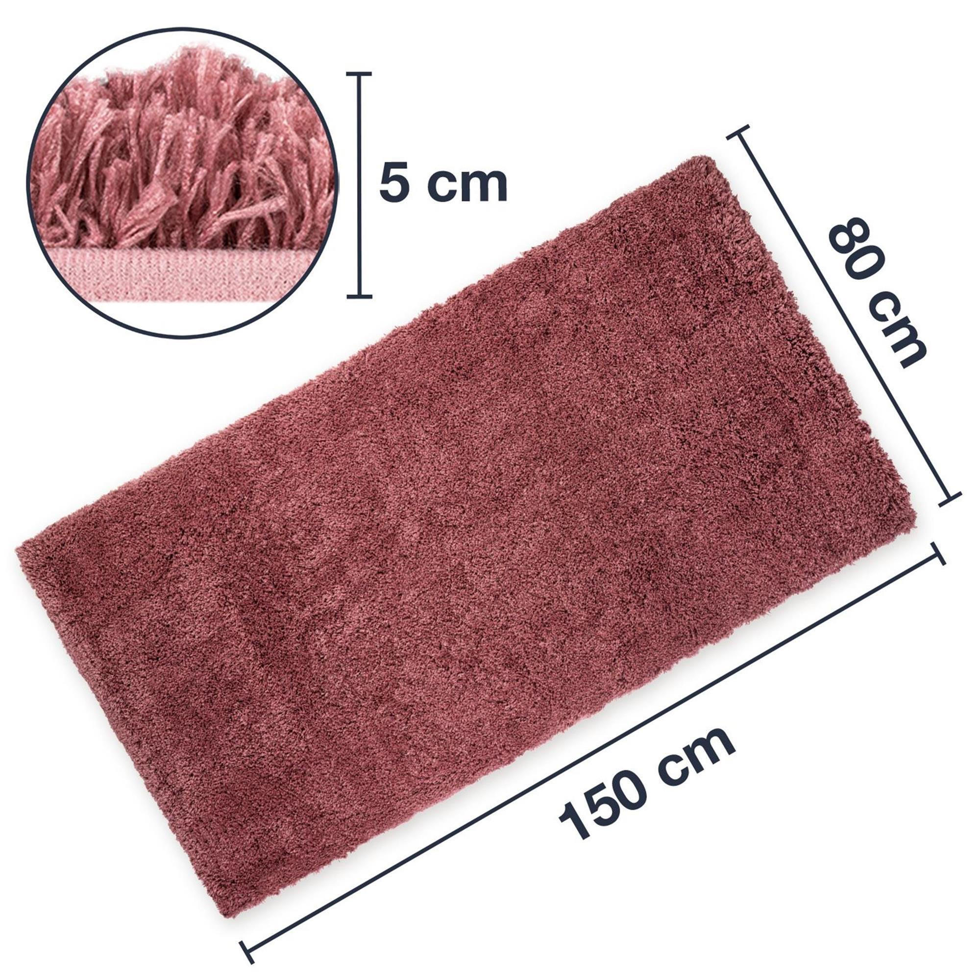 BADTEPPICH VIENNA - Altrosa, Textil (80/150cm) - WohnDirect