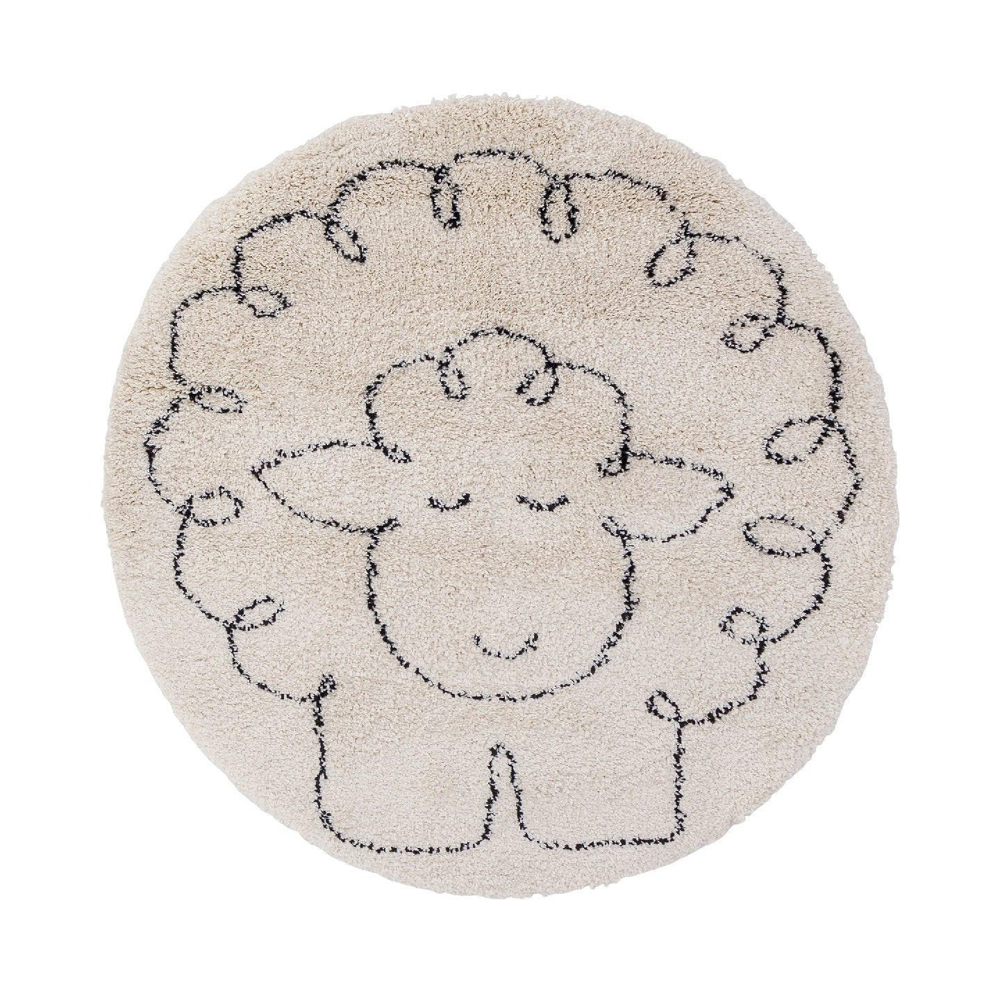 AFK Living Kinderteppich Beige 120x120 cm