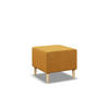 SITZPOUF 50 X 50 BLANK, Gelb - Gelb, Textil (51/40/51cm)