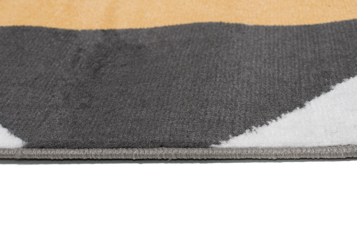 TEPPICH MAYA Gelb Vierecke Geometrisch Figuren 200/250 cm - Gelb, Textil (200/250cm) - Tapiso