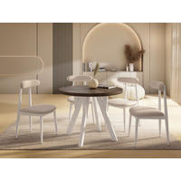ESSTISCH Avero White runder ausziehbarer, Eiche Sonoma dunkelbraun 100-200/100/77 cm - Eichefarben/Braun, Holz/Holzwerkstoff (100/200/77cm) - WFL GROUP