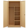 MEHRZWECKSCHRANK Metall abschließbar REKL 185x90x45cm Beige - Beige, Metall (90/185/45cm) - DELUKE