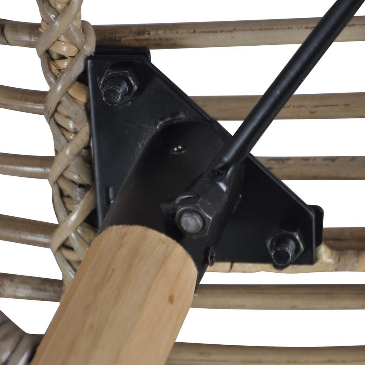 ESSZIMMERSTÜHLE 2 Stk. Braun Natürliches Rattan 48*64*85cm - Braun, Naturmaterialien (48/85/64cm) - ZMH