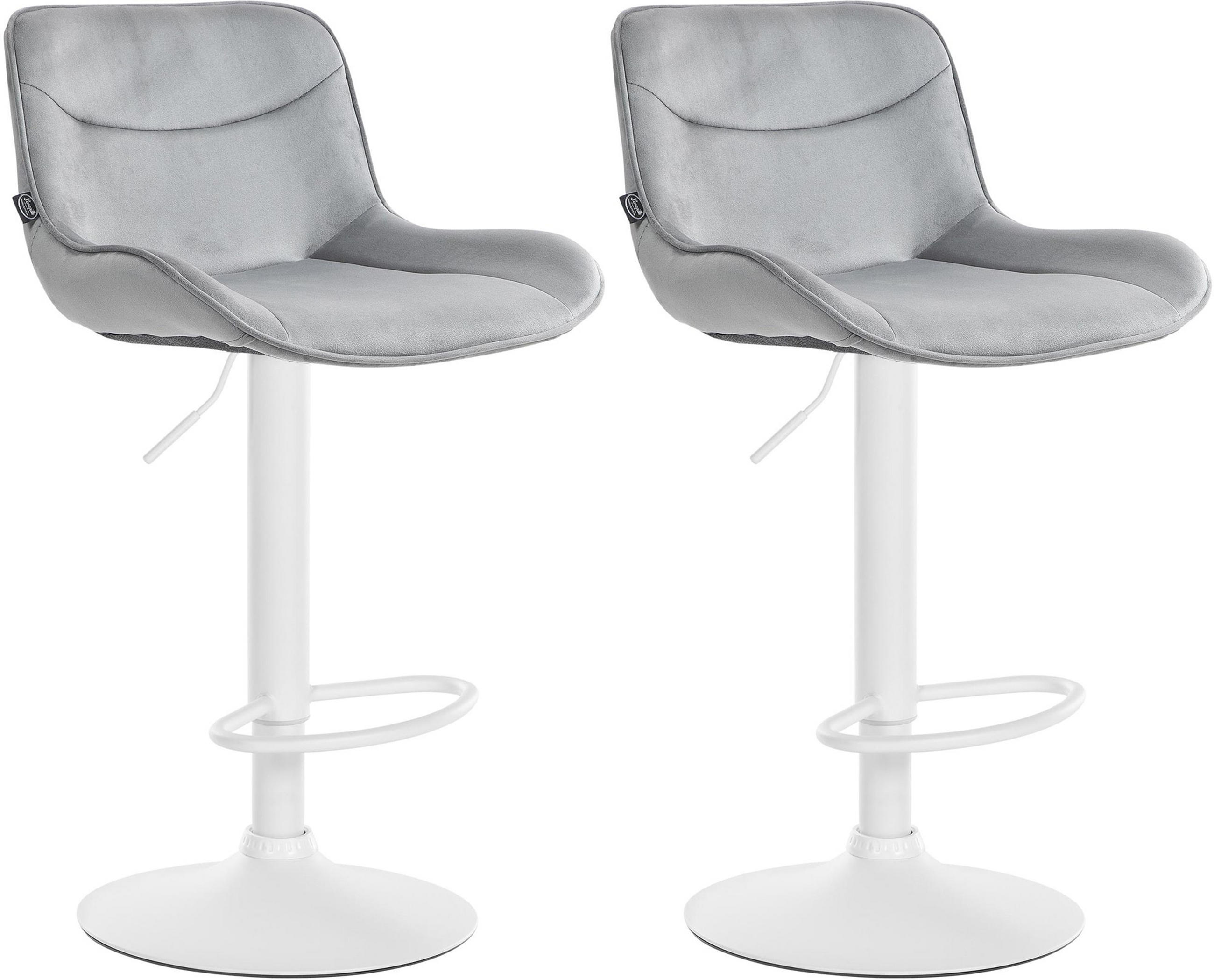 TPFLiving Barhocker Grau 49x106x51 cm