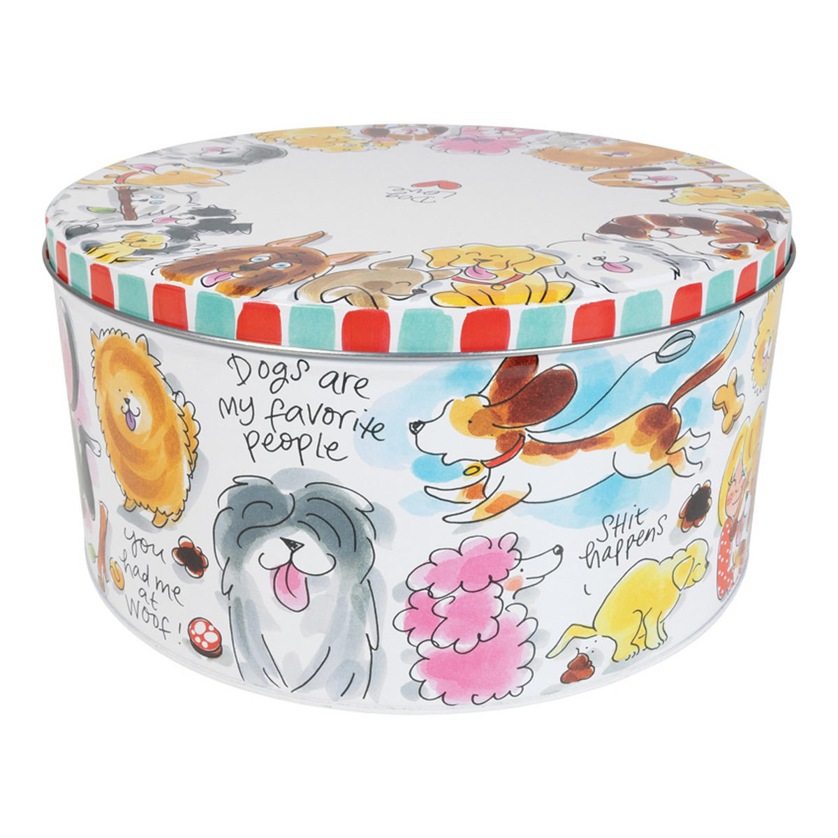 DOSEN Hund in Bunt - 24cm - Multicolor, Metall (24/12/24cm) - Blond Amsterdam