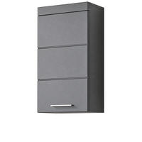 HÄNGESCHRANK grau Hochglanz 37 x 77 cm, Badschrank hängend - Grau, Holzwerkstoff/Kunststoff (37/77/23cm) - Top.Furn
