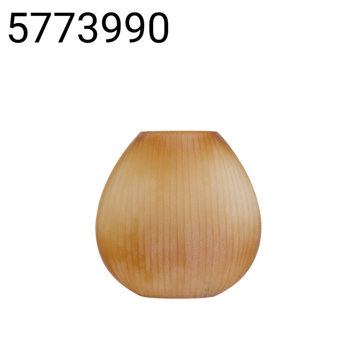VASE Santino - Orange - 43/16/43 cm - Orange, Glas (43cm) - Light & Living