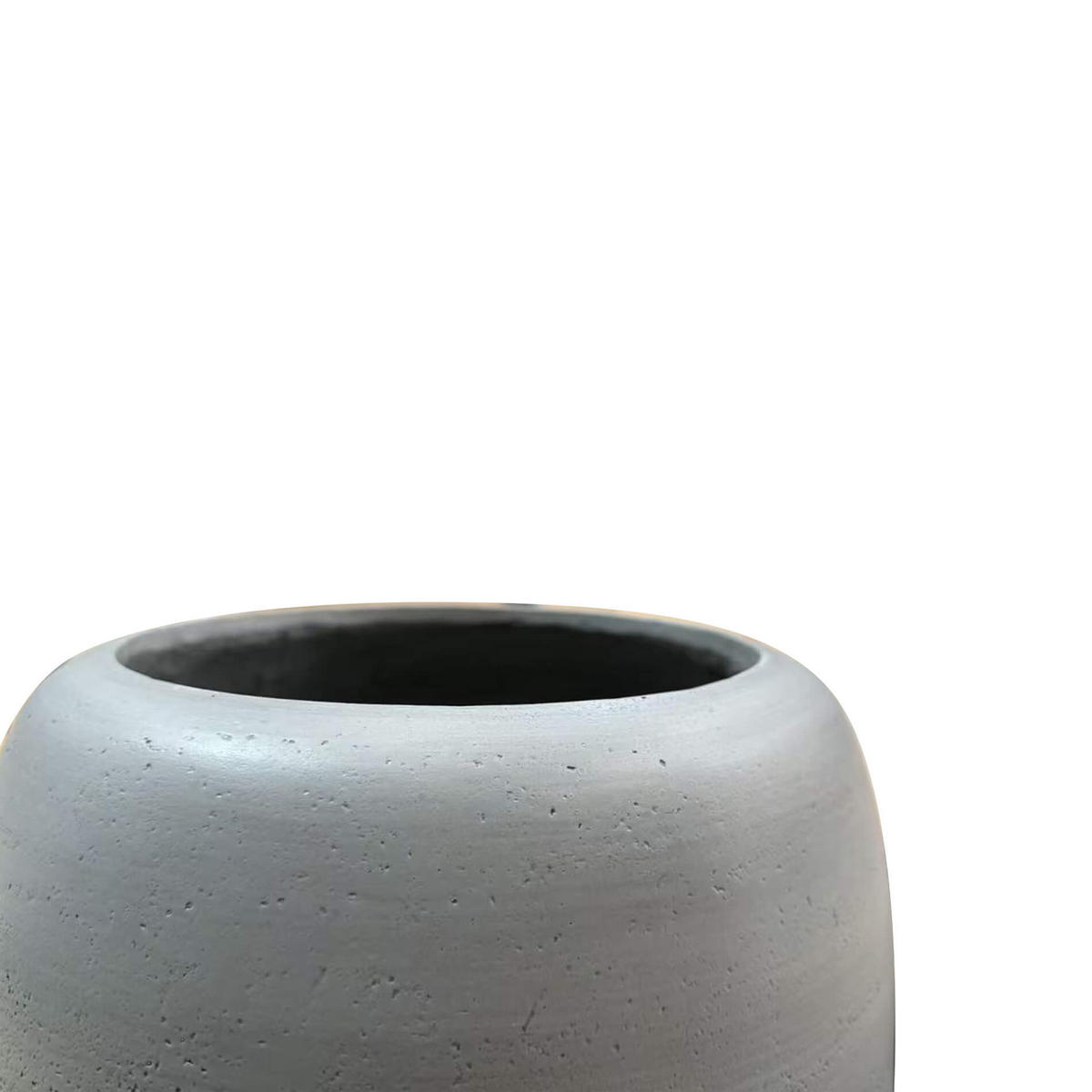 BLUMENTOPF Grau 37/32,5/32,5 - Grau, Stein (37cm) - Mobili Rebecca