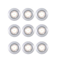 LED WANDLEUCHTE TRITON Metall Weiß 9er Set - Weiß, Metall (9/8.7/9cm)