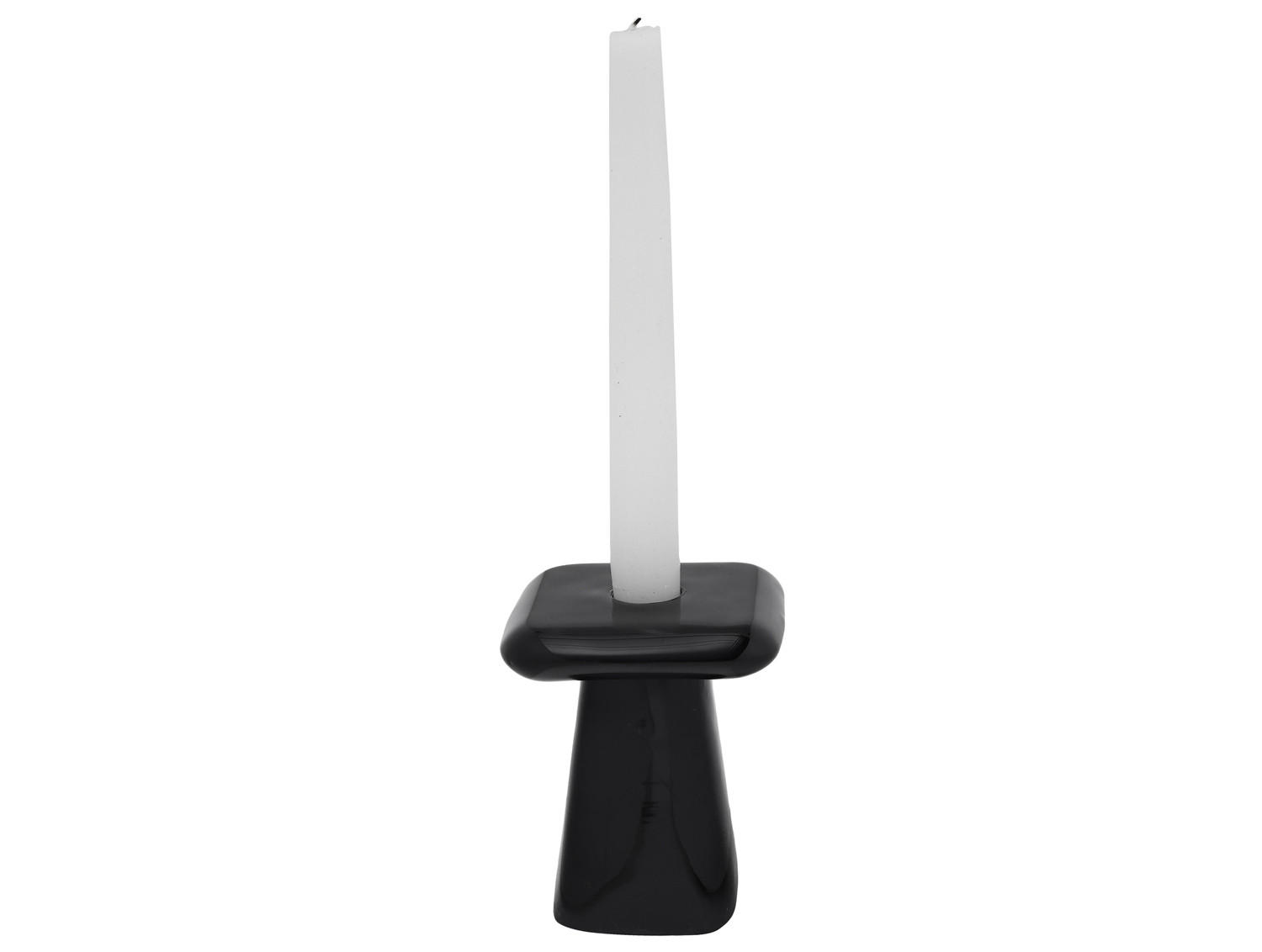 KERZENHALTER Roca Schwarz 9/9/11.5 cm - Schwarz, Metall (9/11.5/9cm) - Present Time