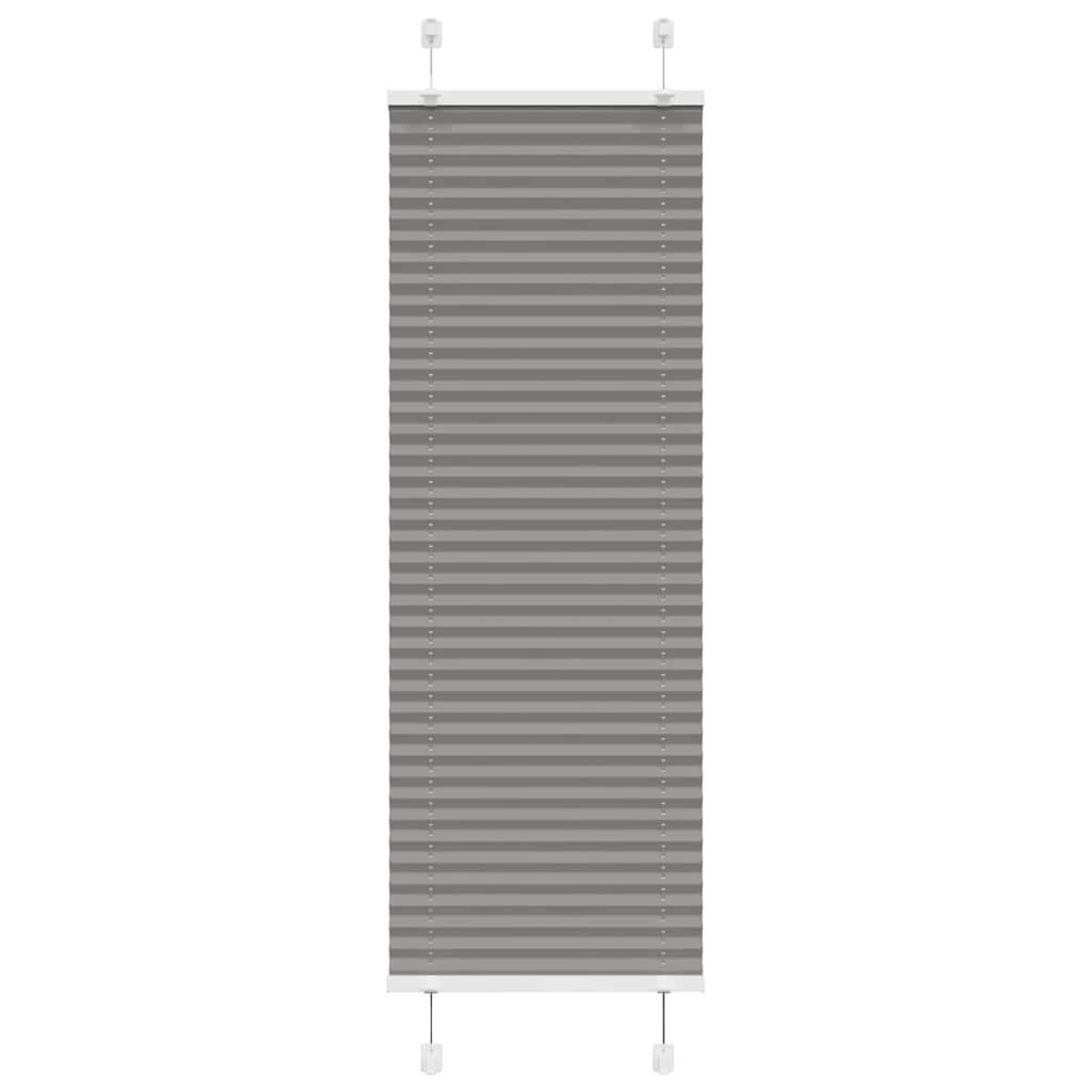 PLISSEE 40/150 cm Stoffbreite 39,4 cm aus Polyester Anthrazit - Anthrazit, Textil (40/150cm) - vidaXL