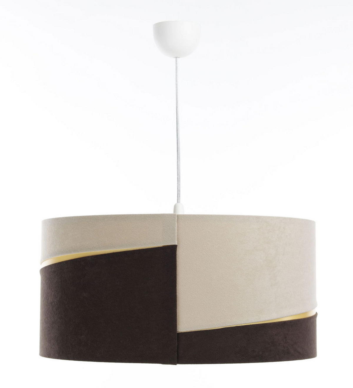 HÄNGELEUCHTE Beige 50/25 cm - Beige/Braun, Kunststoff (50/0.4/25cm) - ONZENO