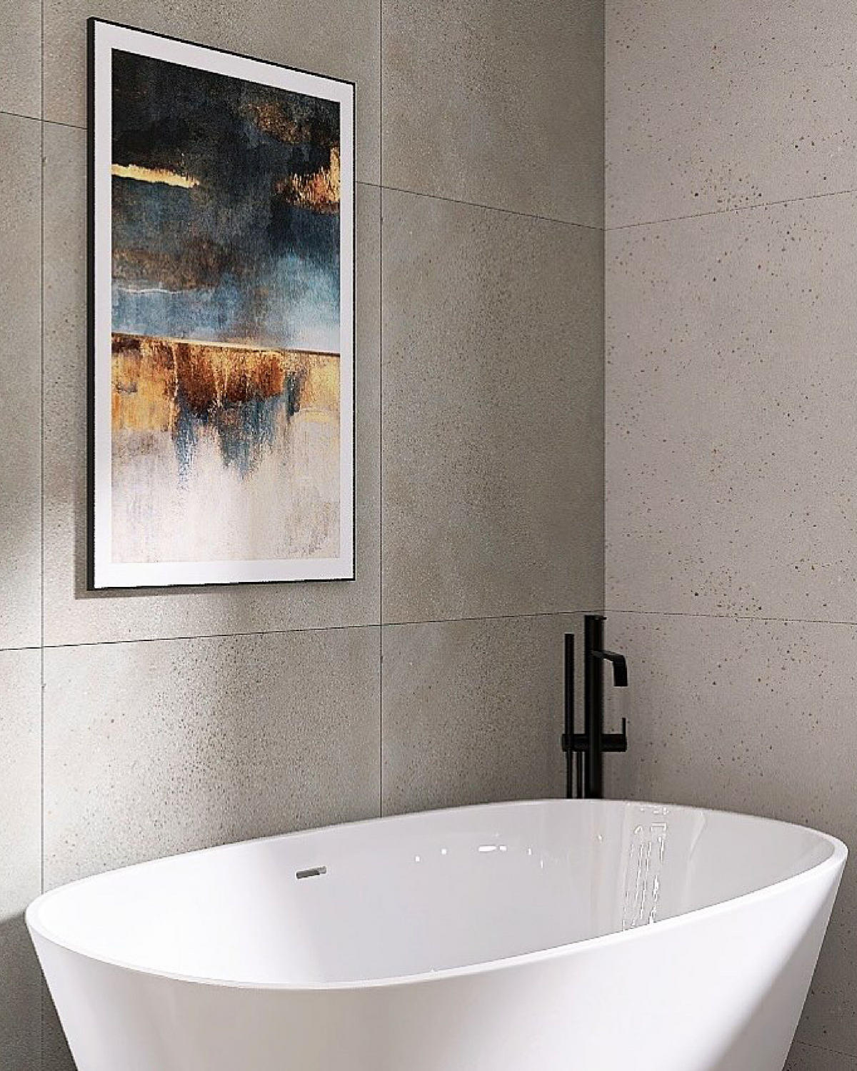 CADĂ independentă 80x180x58 cm albă Carrera - alb, material plastic (80/58/180cm) - Beliani