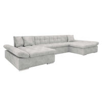 WOHNLANDSCHAFTEN Alia Premium - Silberfarben, Holz/Textil (360/75/160cm) - MIRJAN24