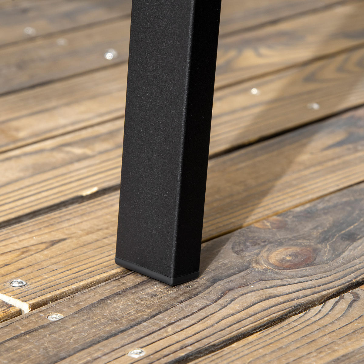 GARTENBANK 127x63x83 cm Stahl schwarz - Schwarz, Metall (127/83/63cm) - LEBENLANG