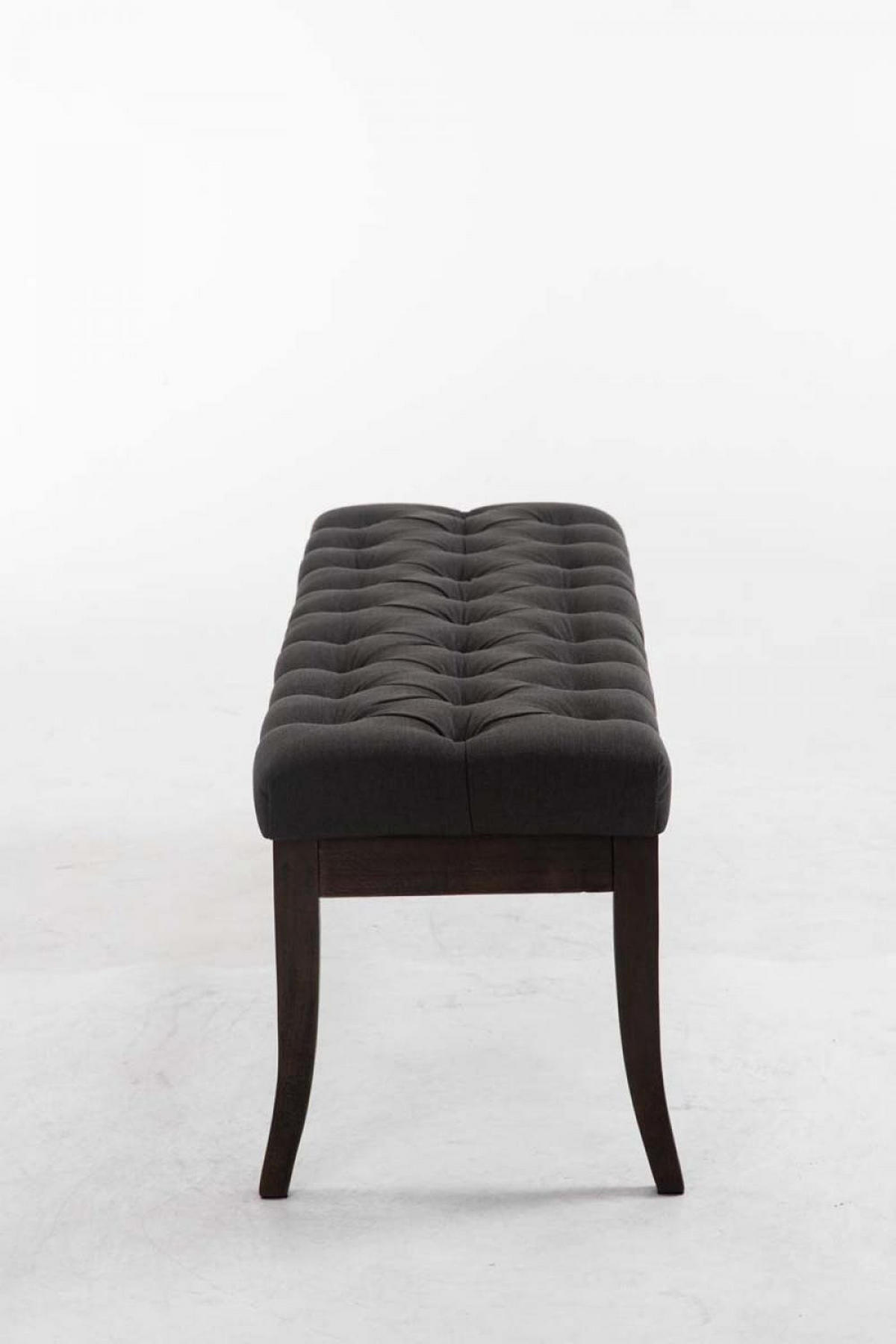 SITZBANK 120/38 cm Stoff Dunkelgrau - Dunkelgrau, Holz/Textil (120/46/38cm) - CLP