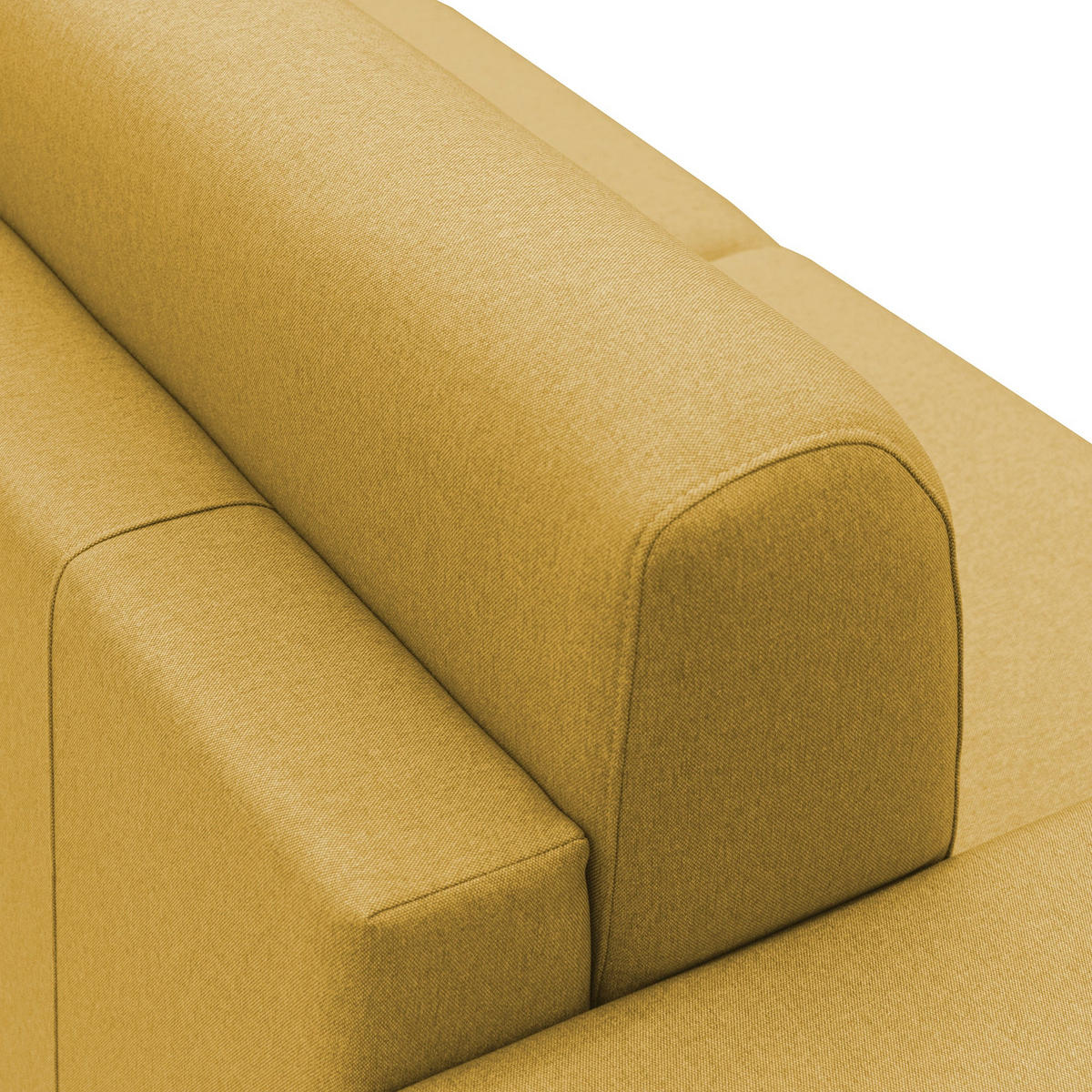 SCHLAFSOFA Chris - Gelb, Textil (206/90/96cm) - Divani.store