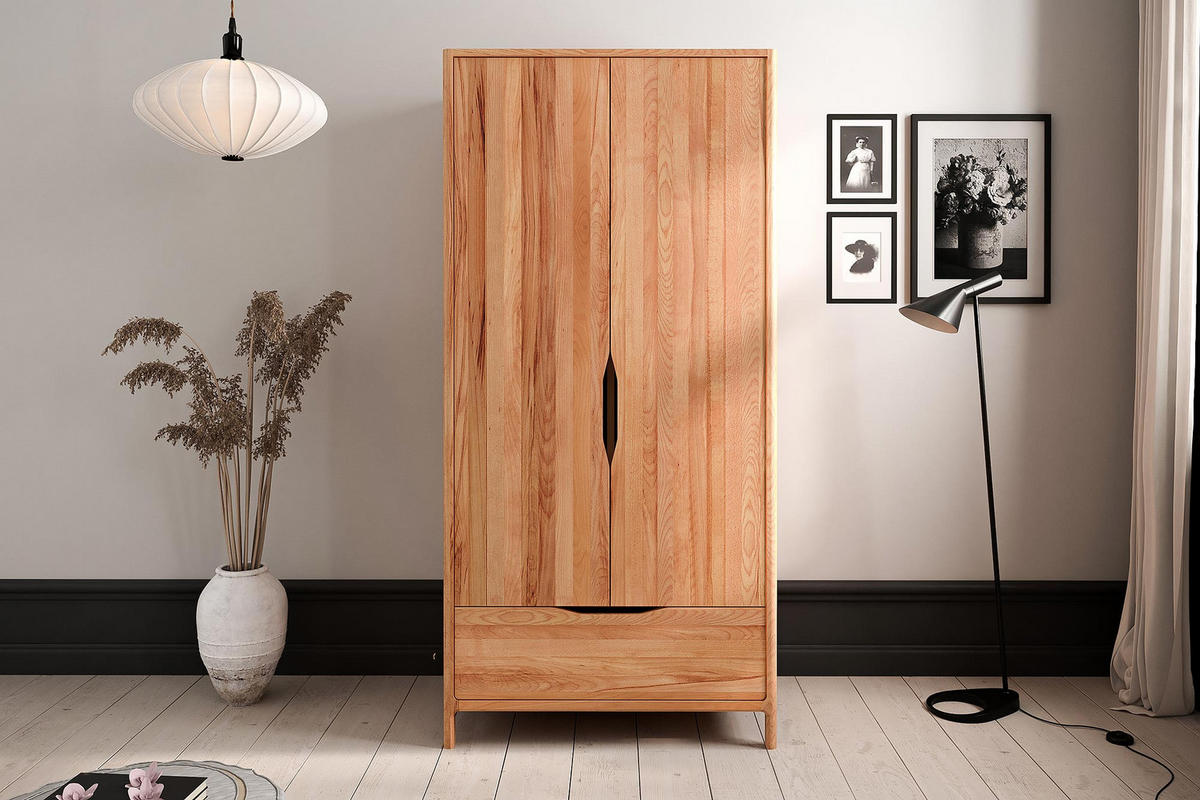 KLEIDERSCHRANK PAUL Kernbuche - Kernbuche, Holz (95/188/60cm) - byoak