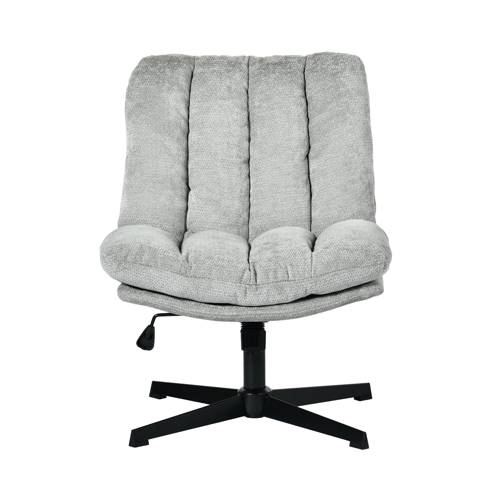 GEPOLSTERTER Drehstuhl Grau - Hellgrau, Textil (63.5/85/73.5cm) - Meubles Cosy