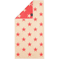 HANDTUCH NEW STARS STERNE GROSS 6260 BEIGE/PINK - 32 - Rosa, Textil (50/100cm) - Cawoe