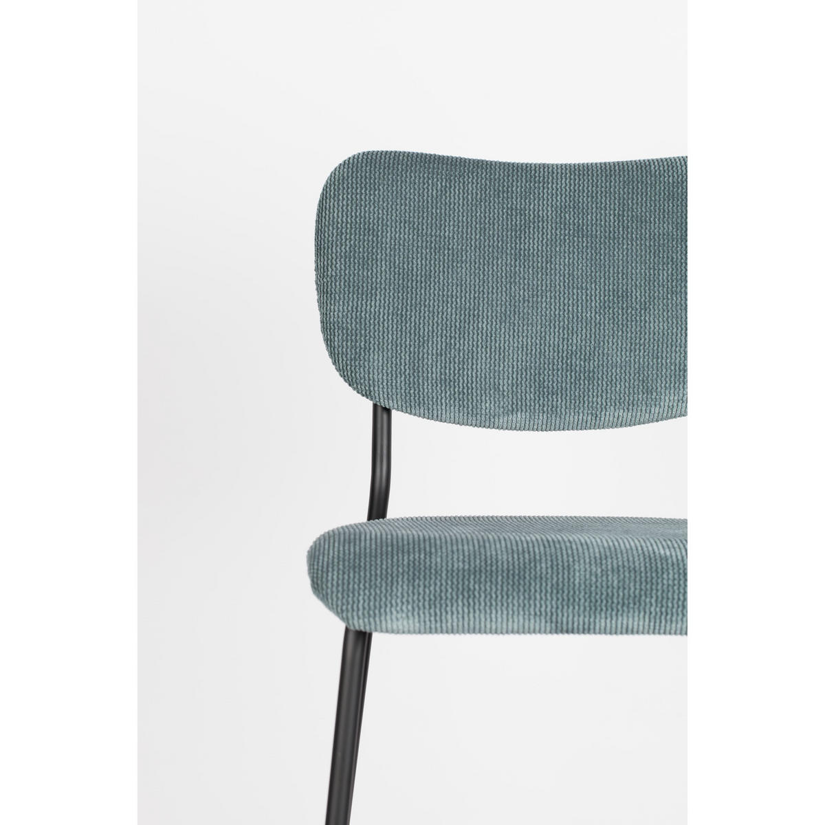 BARHOCKER Benson Rückenlehne 64,5 cm Grau/ Blau - 2 er Set - Grau, Textil (46/92/53.5cm) - Zuiver