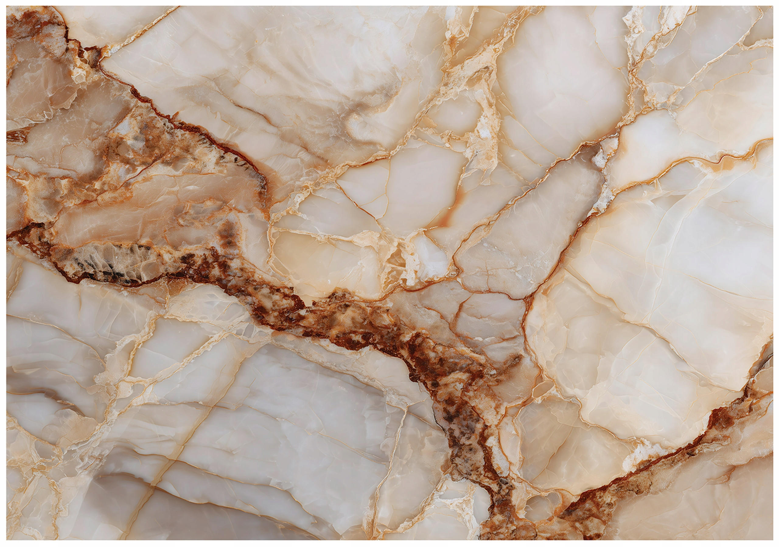 FOTOTAPETE Marmor Abstrakt Braun 150x105 cm - Multicolor, Papier (150/105cm) - Wallarena