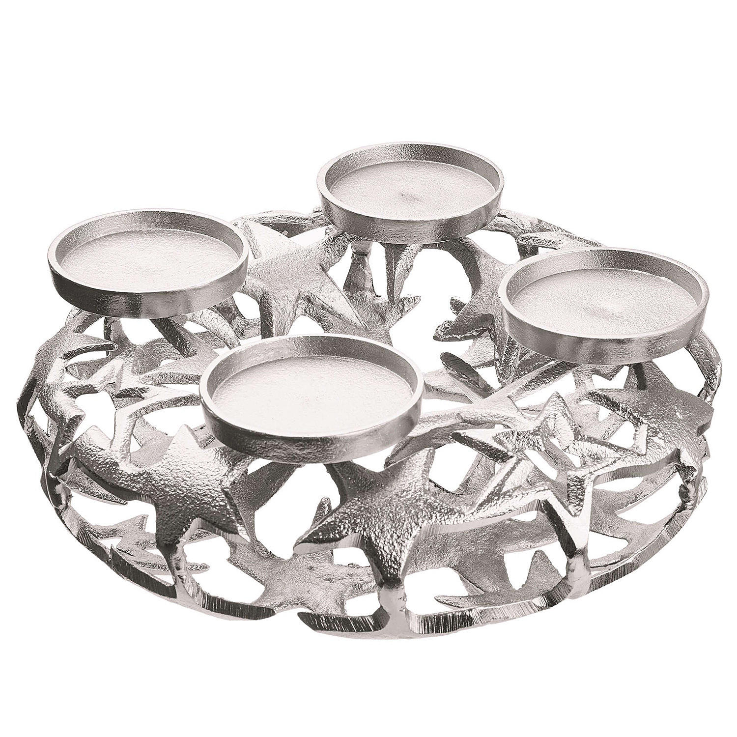ADVENTSKRANZ Advent - Silberfarben, Metall (10cm) - Butlers