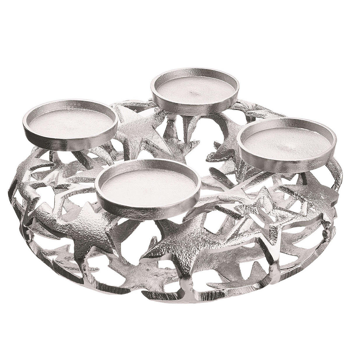 ADVENTSKRANZ Advent - Silberfarben, Metall (10cm) - Butlers