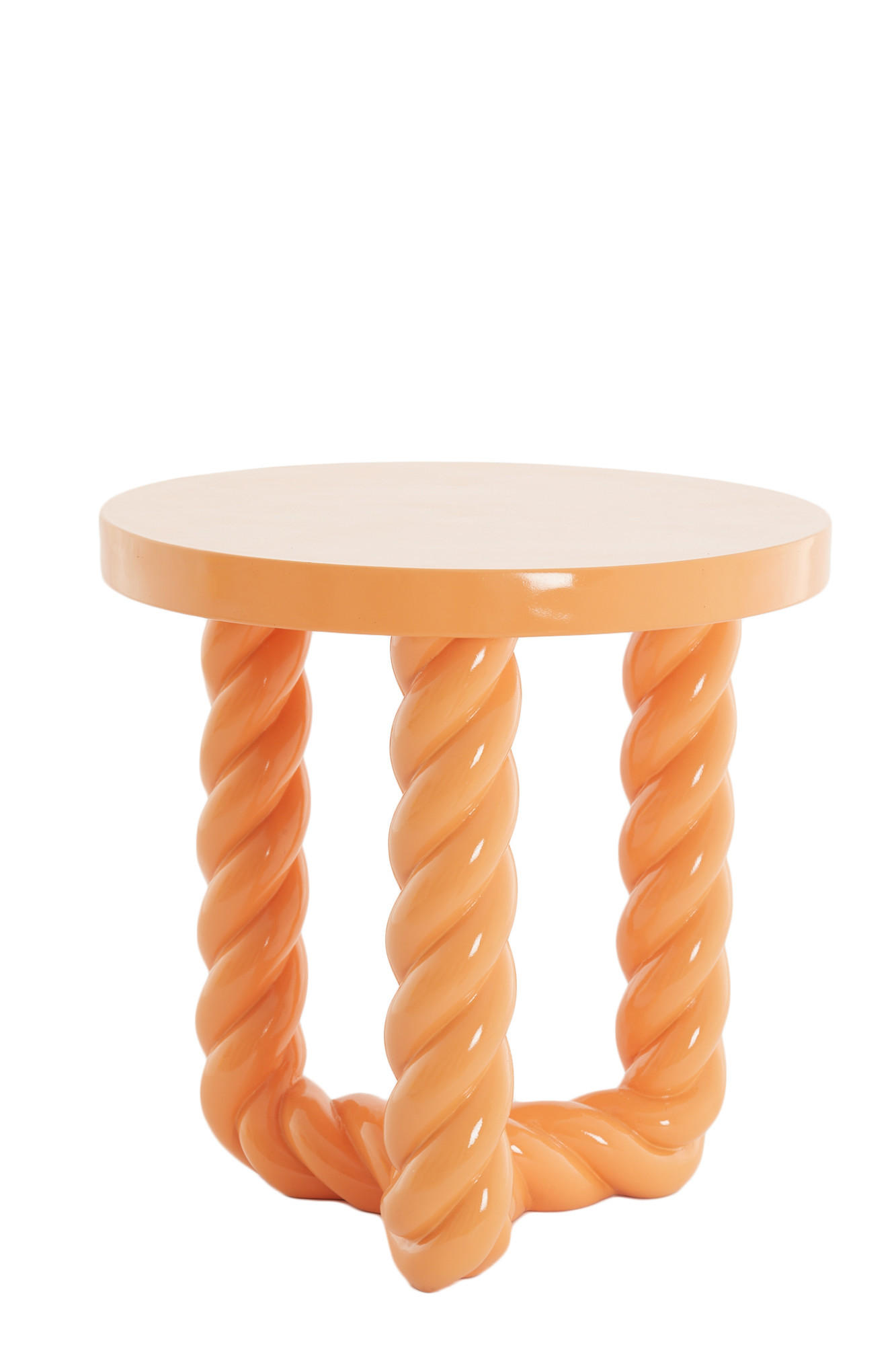 BEISTELLTISCH Vallejo Orange Ø46/46 cm - Orange, Kunststoff (46/46/46cm) - Light & Living