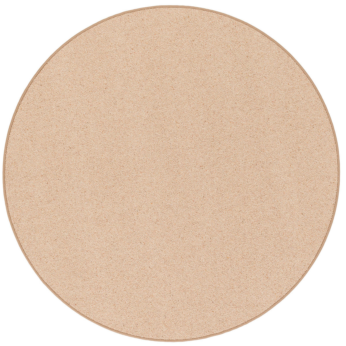 NATUR TEPPICH WOLLE BERBER RUND - Kastanienfarben, Textil (133/133cm) - Snapstyle