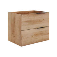 HÄNGENDER Waschbeckenunterschrank - Heller Naturton - 60 cm - NISAYA - Naturfarben, Holz (60/50/46cm) - Vente-Unique