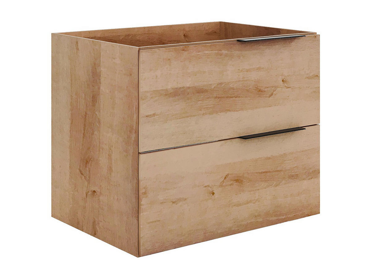 HÄNGENDER Waschbeckenunterschrank - Heller Naturton - 60 cm - NISAYA - Naturfarben, Holz (60/50/46cm) - Vente-Unique