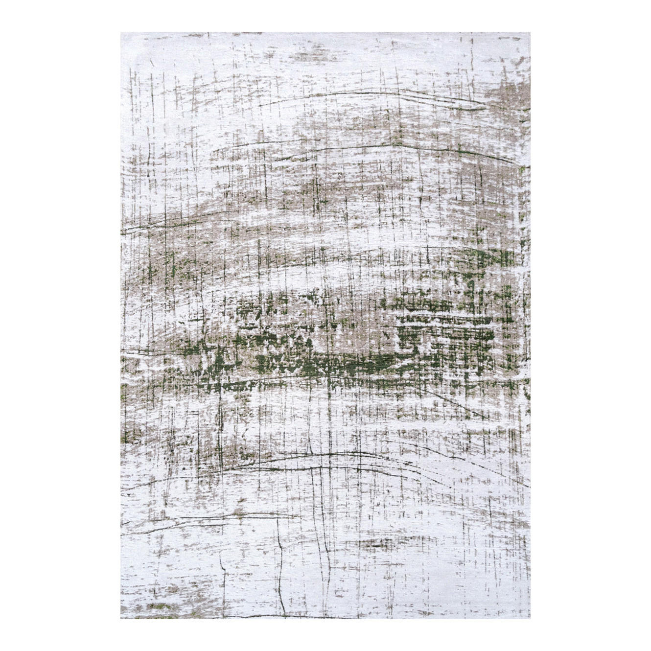 TEPPICH Central Green Griff 140/200 cm - Grün, Textil (140/200cm) - Louis De Poortere