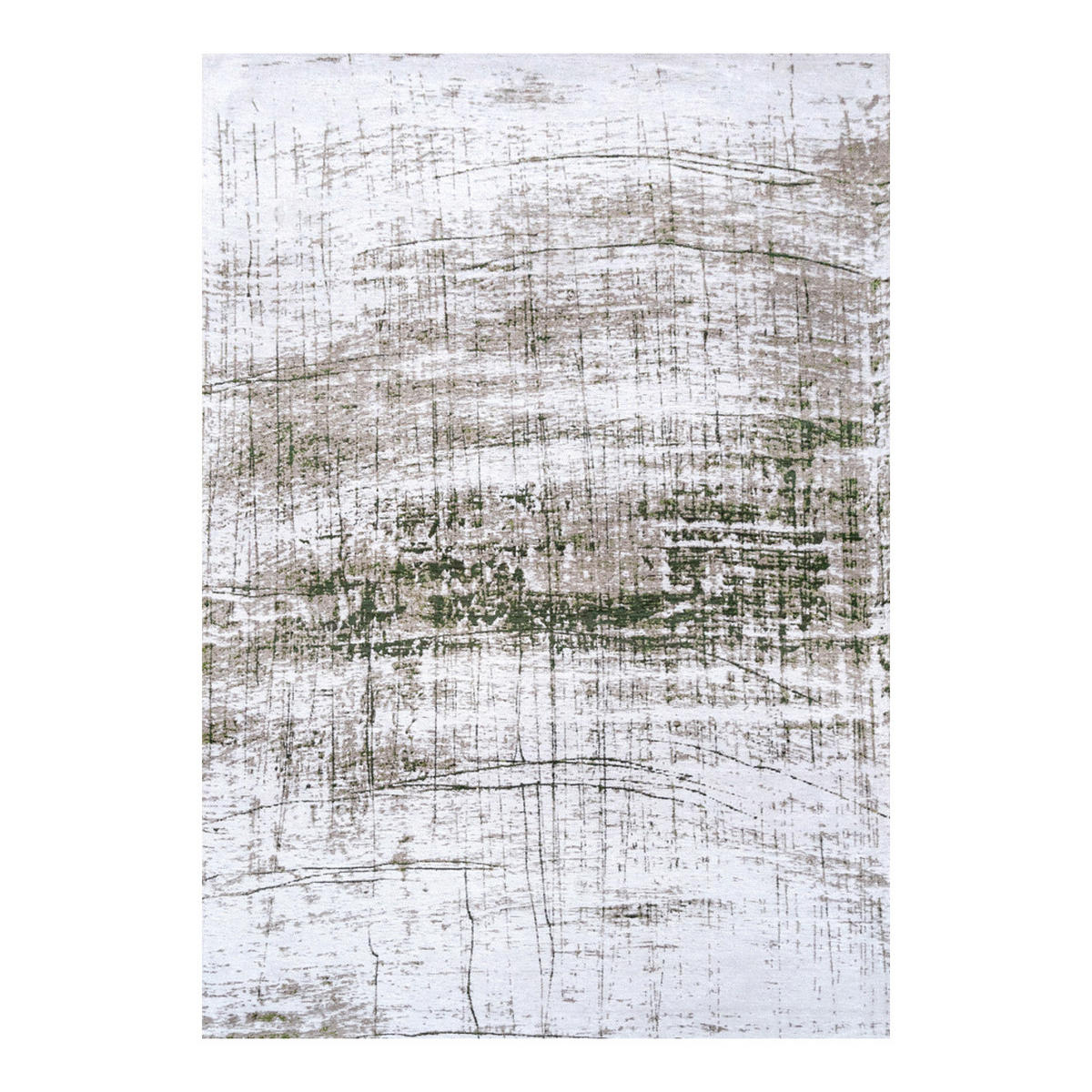 TEPPICH Central Green Griff 140/200 cm - Grün, Textil (140/200cm) - Louis De Poortere