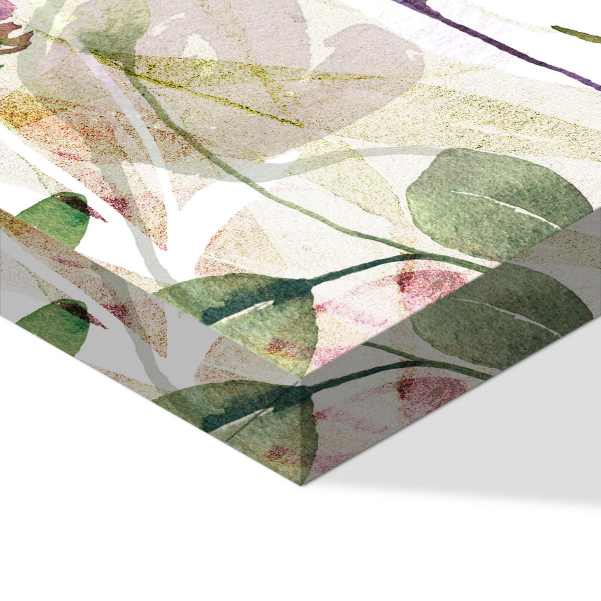 LEINWANDBILD Blütenknospen 5-tlg. 100x50 cm - Multicolor, Holz (100/50cm) - LUMASOUL