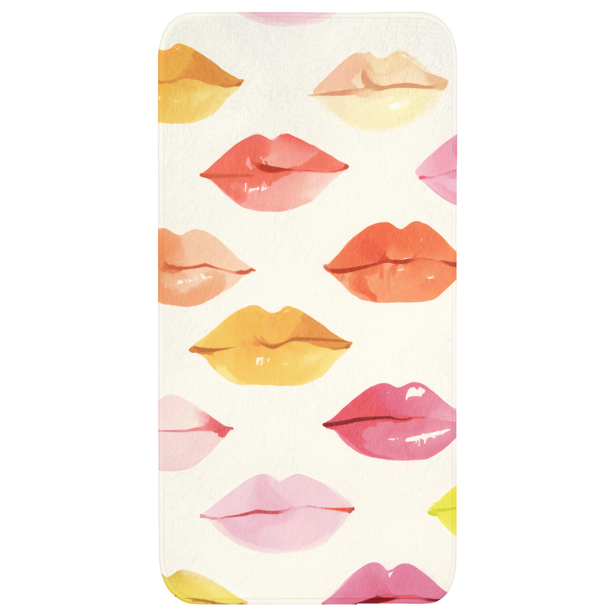 OnlyWow KOUPELNOVÁ PŘEDLOŽKA Rty - barevné - lesklé 60x120 cm