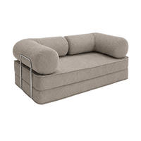 MODERNES Sofa mit hohem Komfort für das Wohnzimmer Taupe - Taupe, Textil (200/70/100cm) - SURB