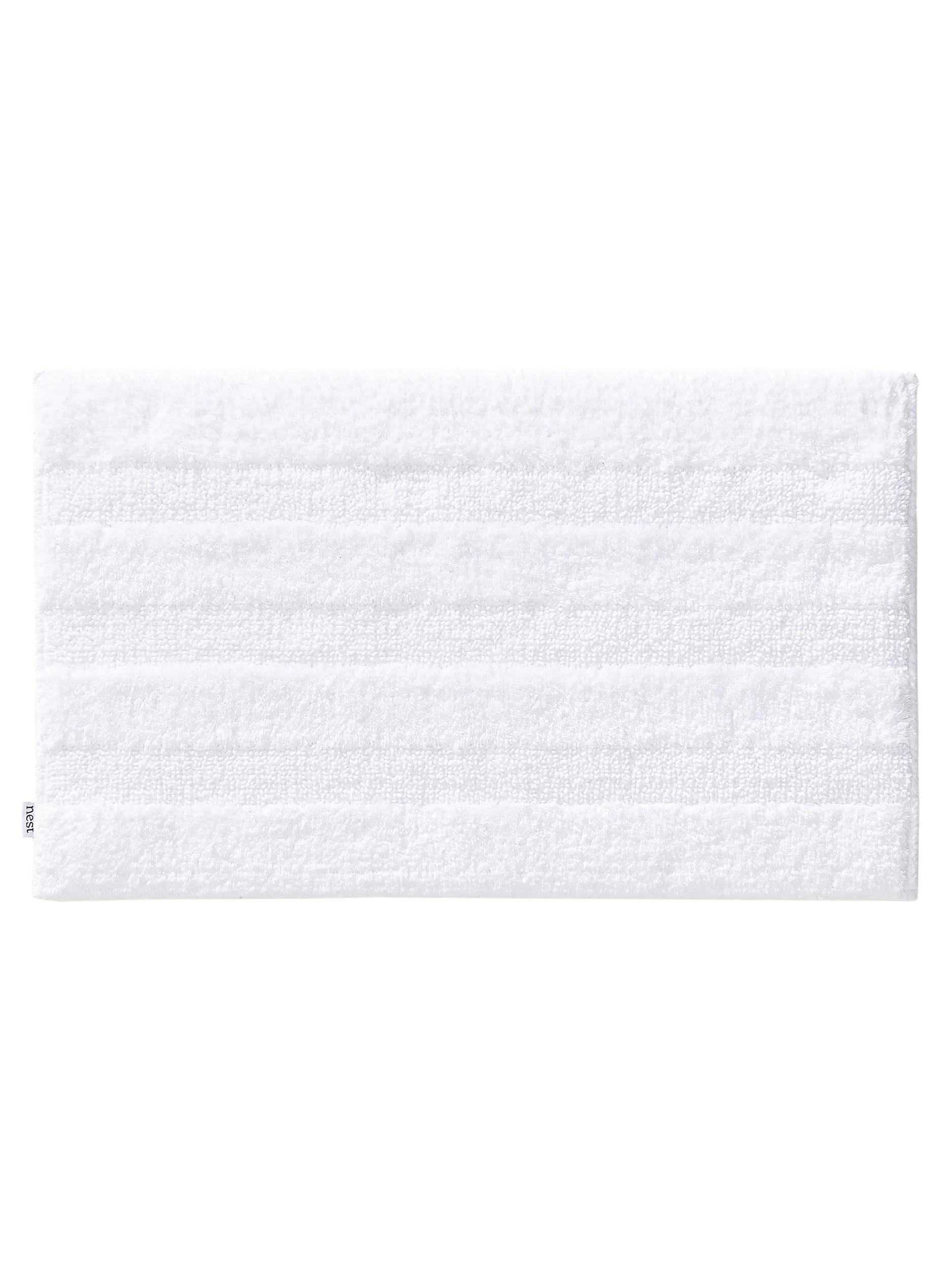 BADEMATTE Ilka Weiß 50x80 cm - Weiß, Textil (50/80cm) - benuta Nest