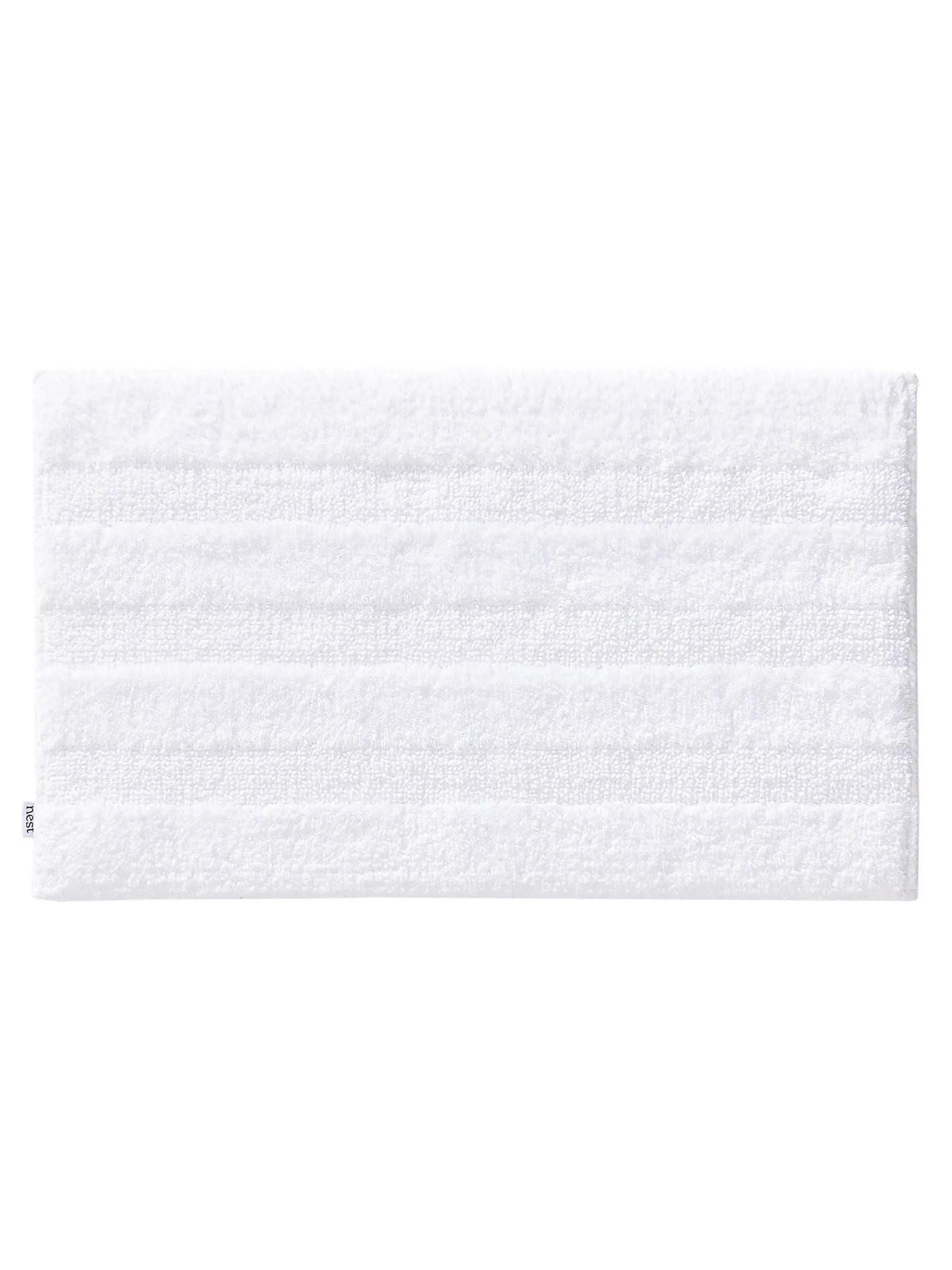 BADEMATTE Ilka Weiß 50x80 cm - Weiß, Textil (50/80cm) - benuta Nest