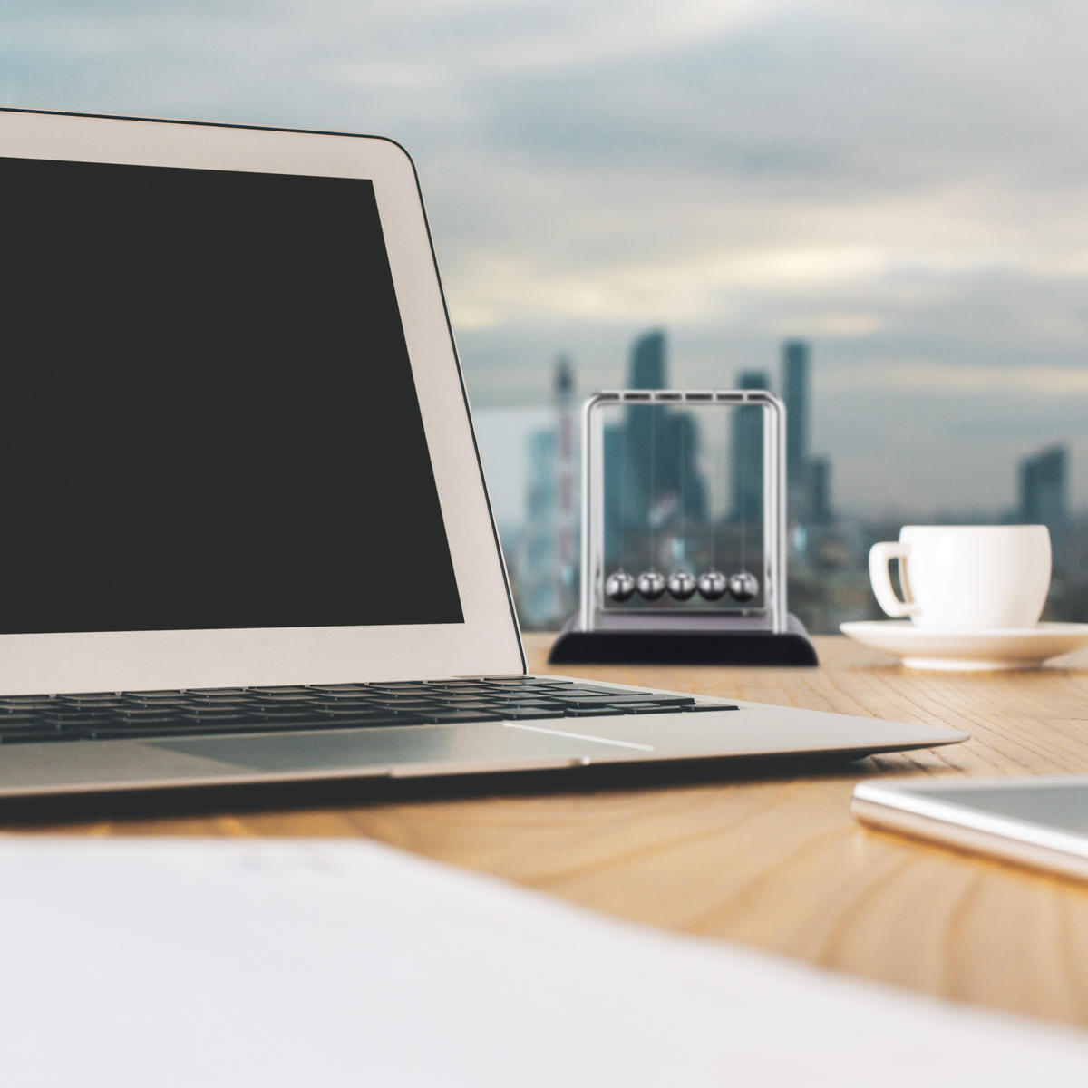 NEWTON Pendel - Multicolor, Kunststoff/Metall (11.5/13.5/13.5cm) - Relaxdays