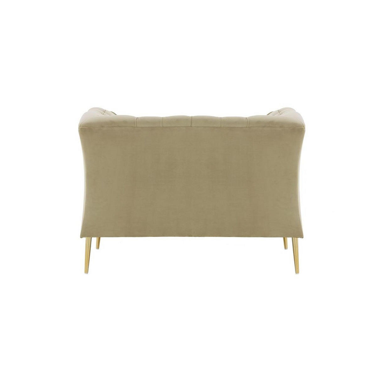 SESSEL Chesterfield Modern-Velluto 3 - Beige, Holz/Textil (106/74/80cm)