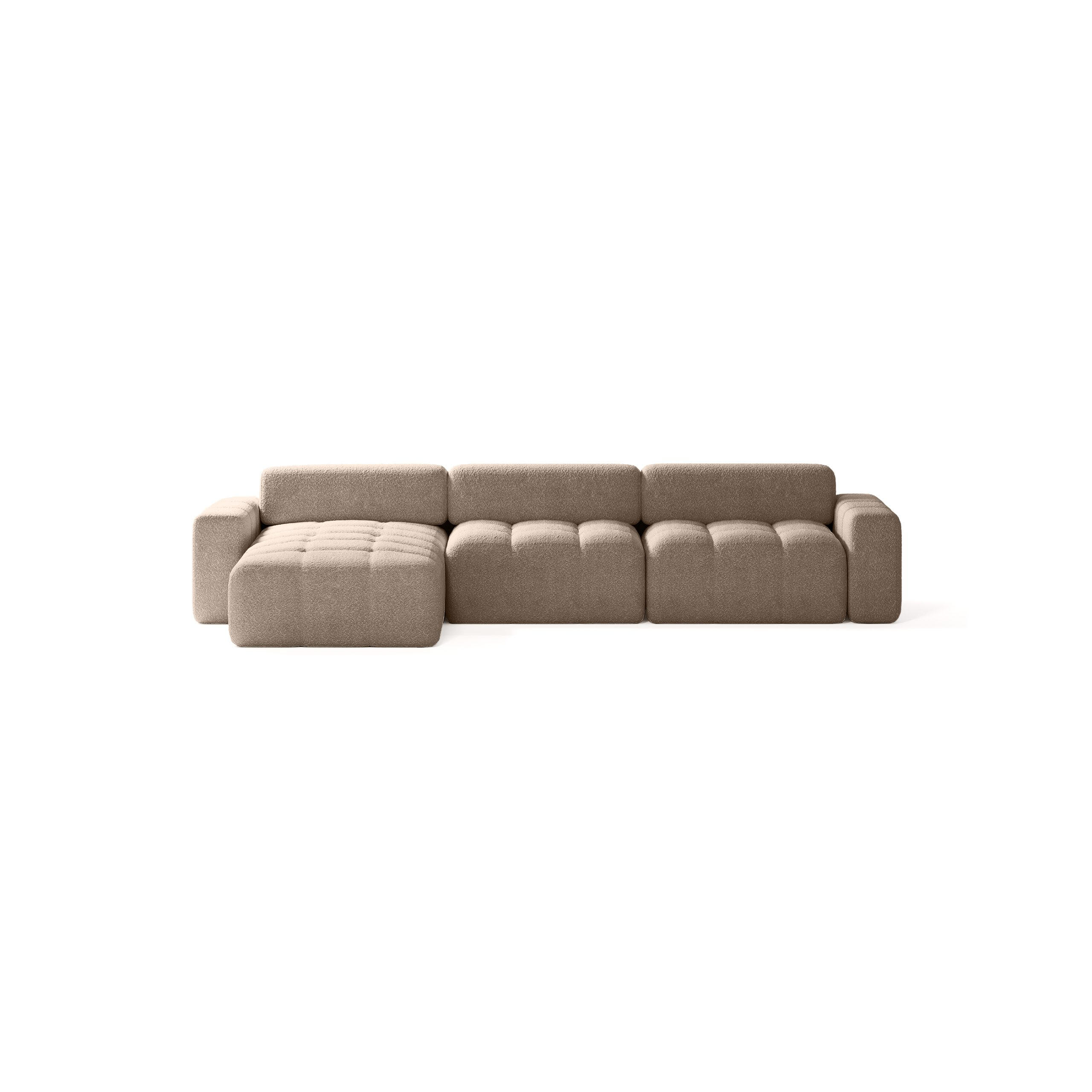 Thumbnail - Meblito Ecksofa, Braun, Textil, L-Form, 346x170 cm, Wohnzimmer, Sofas & Couches, Wohnlandschaften, Ecksofas