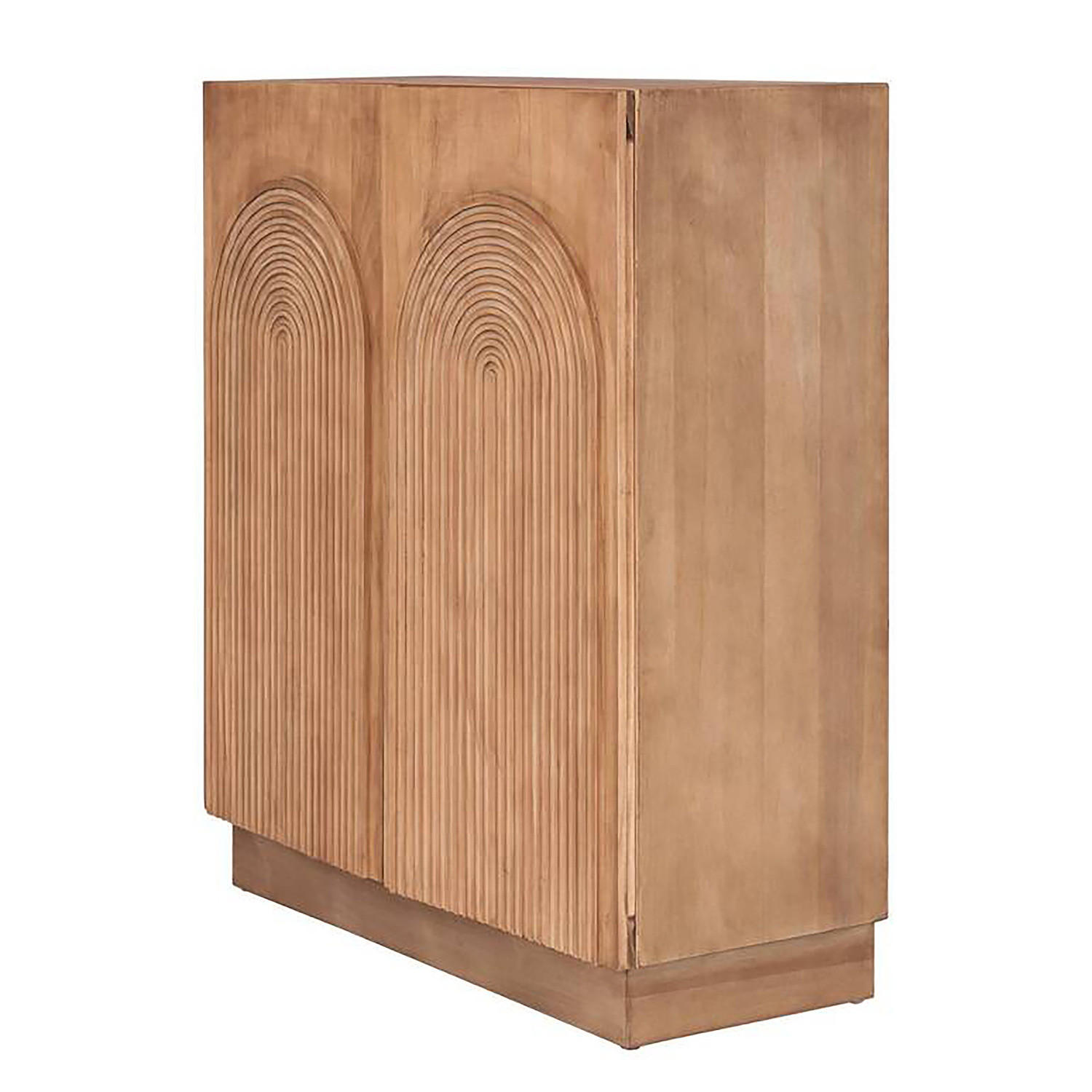FURNIERTE KOMMODE - MDF - Kieferfarben, Holzwerkstoff (80/88/31cm) - home24
