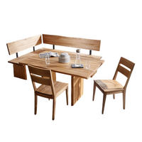 ECKBANKGRUPPE Daliunda aus Massivholz Wildeiche geölt - Wildeiche, Holz (203/1/153cm) - 58aufmkessel