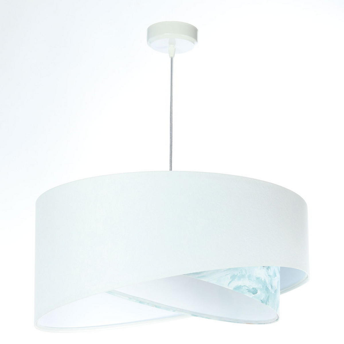 HÄNGELEUCHTE Weiß 50/23 cm - Beige, Kunststoff (50/1/23cm) - ONZENO