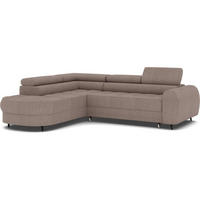 ECKSOFA Vesteria mit Schlaffunktion und Bettkasten – Modernes Design, verstellbare Kopfstützen und hoher Sitzkomfort - Braun, Kunststoff (279/72cm) - Wohnideebilder