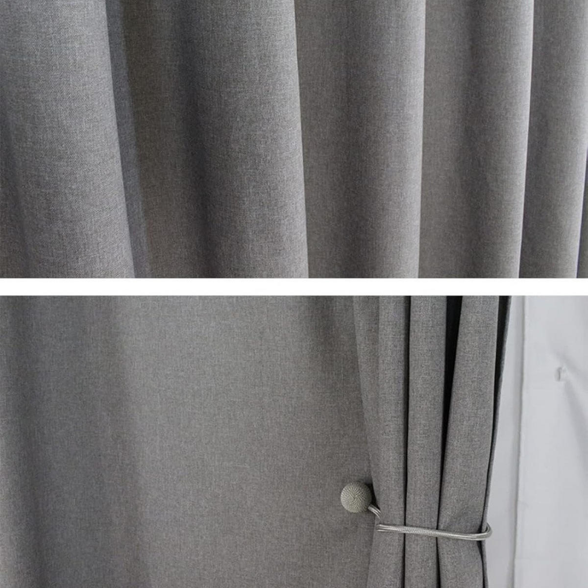 DUSCHVORHANG Polyester 100/180 cm Wasserabweisend Knitterfrei - Grau, Kunststoff (100/180cm) - MCBOSON