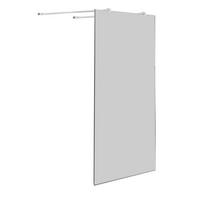 DUSCHWAND AQUOS-DUBLO Klar 160 x 200 cm freistehend 10 mm ESG - Klar, Glas (160/200cm) - Glasdeals